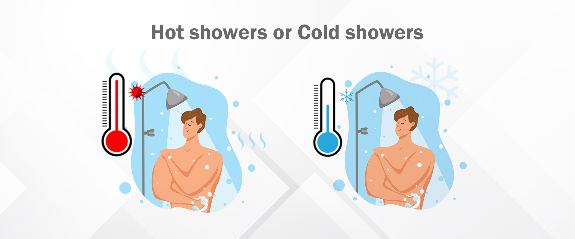 Why should you prefer a hot water shower over a cold one before going